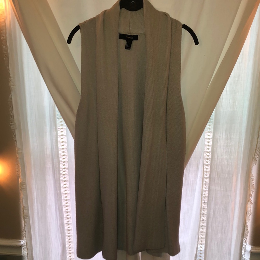 Soft Light Gray Vest Layer